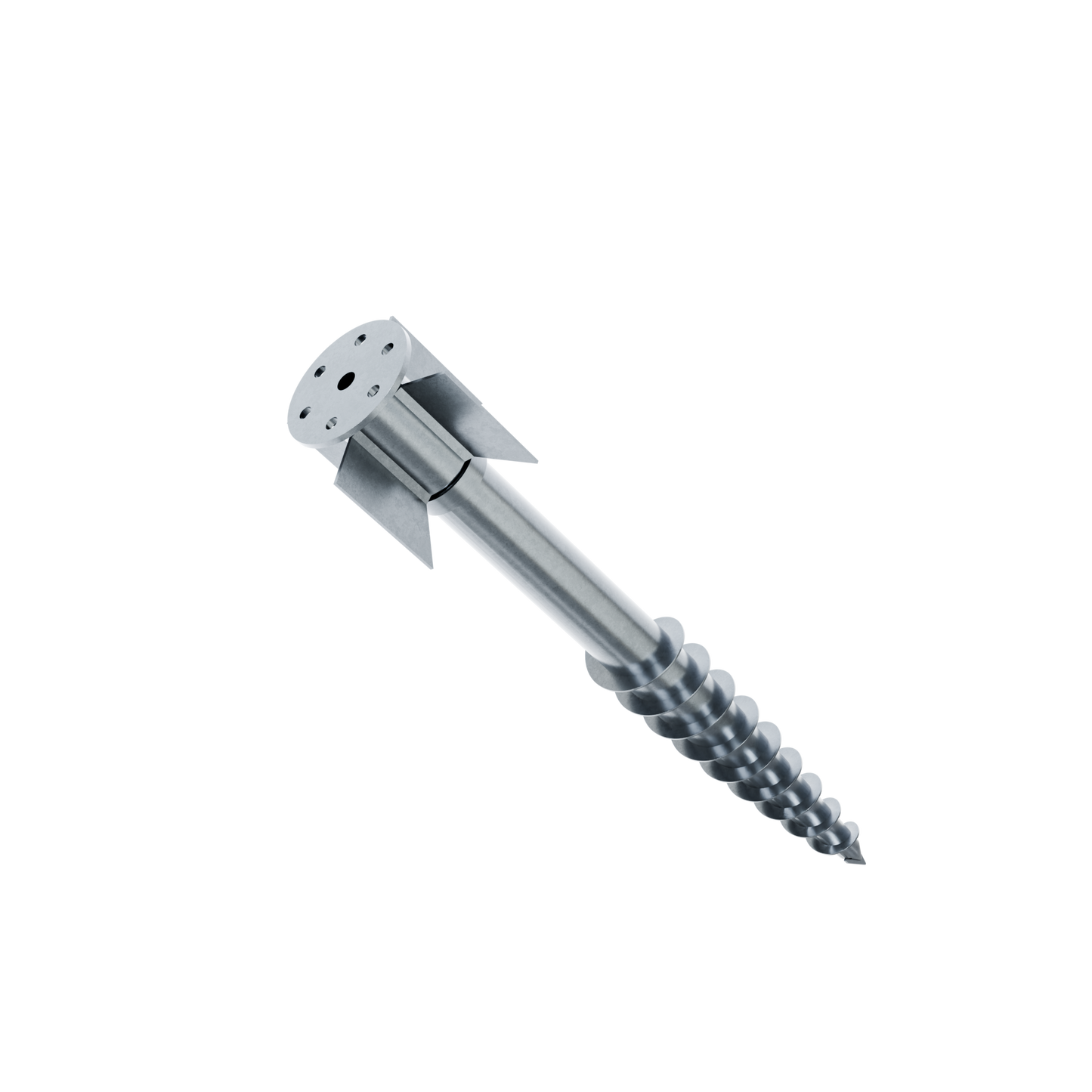 Support de lambourde réglable en inox, vis spiral pour fondation, tige M16