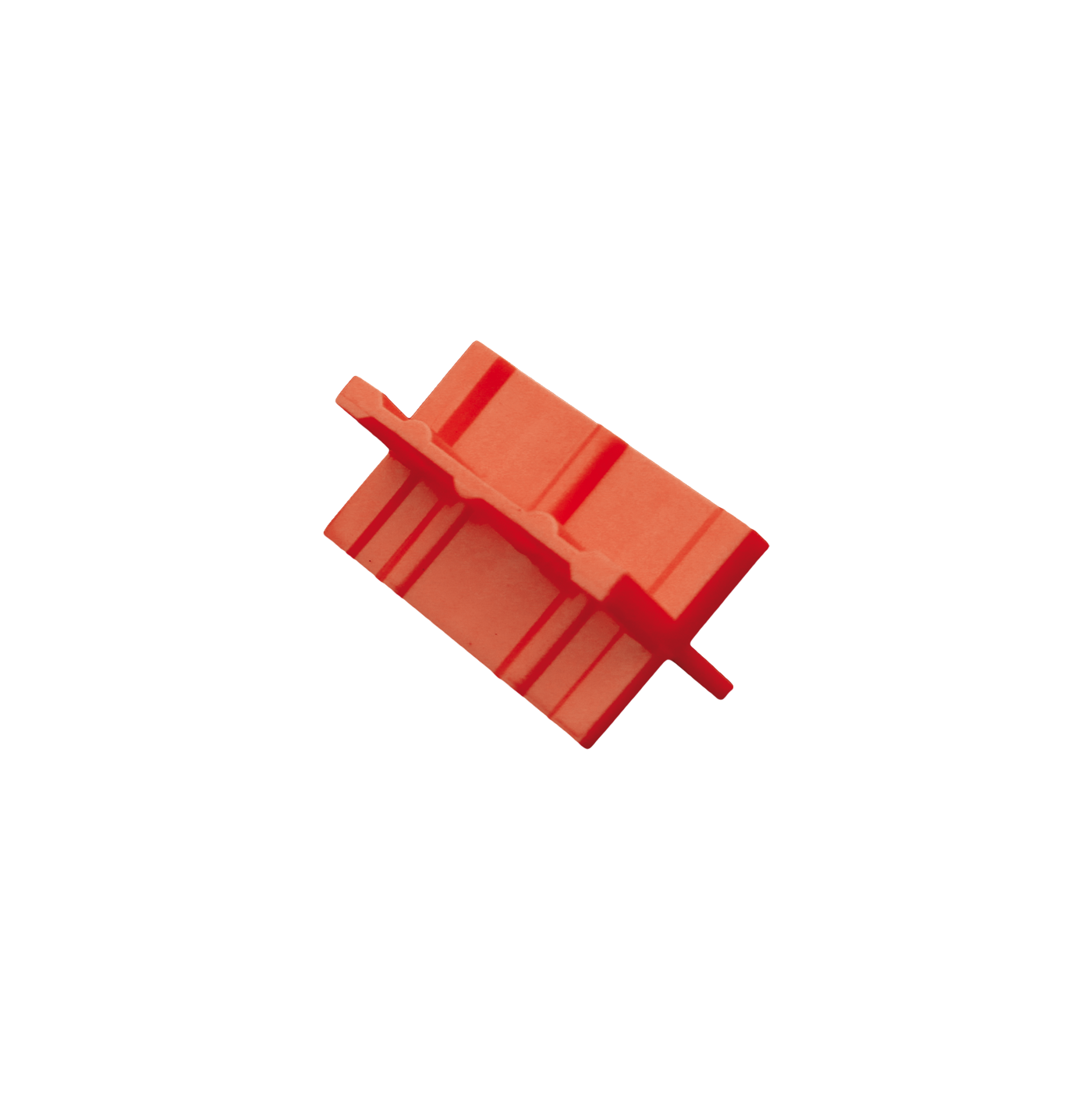 Système de fixation inox pour terrasse, espaceur en plastique rouge, gamme Cobra