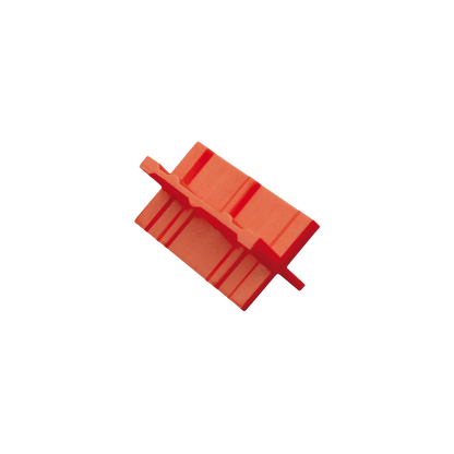 Système de fixation inox pour terrasse, espaceur en plastique rouge, gamme Cobra