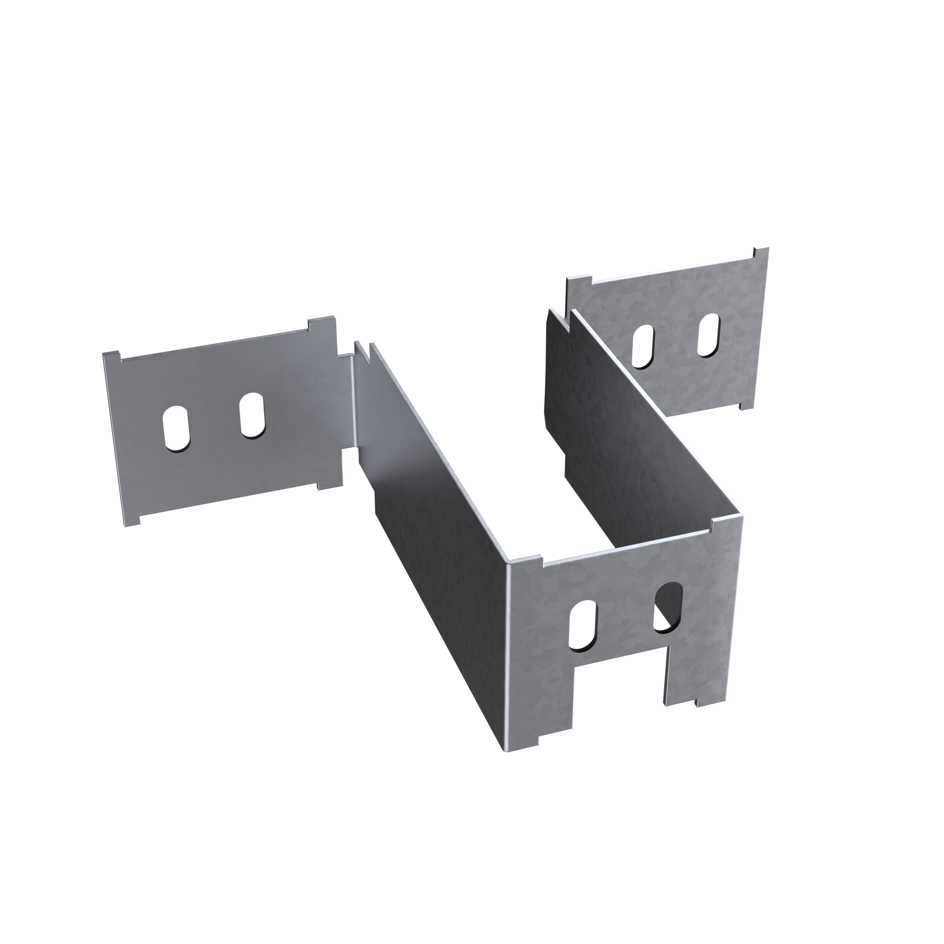 Accessoire structurel aluminium pour lambourde, vue détourée