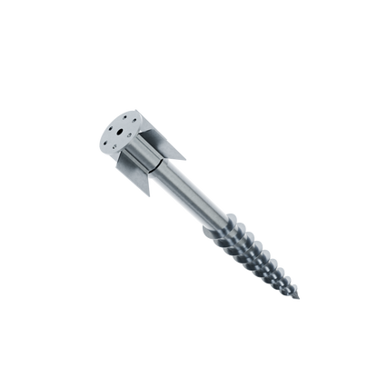 Support de lambourde réglable en inox, vis spiral pour fondation, tige M16